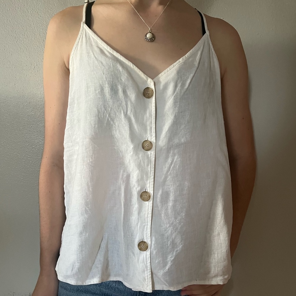 Linen Blend Tank